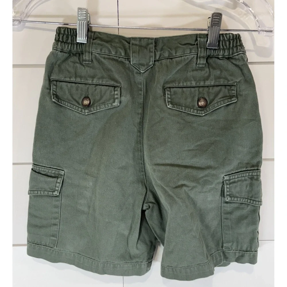 Gap Boy's 6 Pocket Olive Hunter Green Cargo Shorts Size Large L